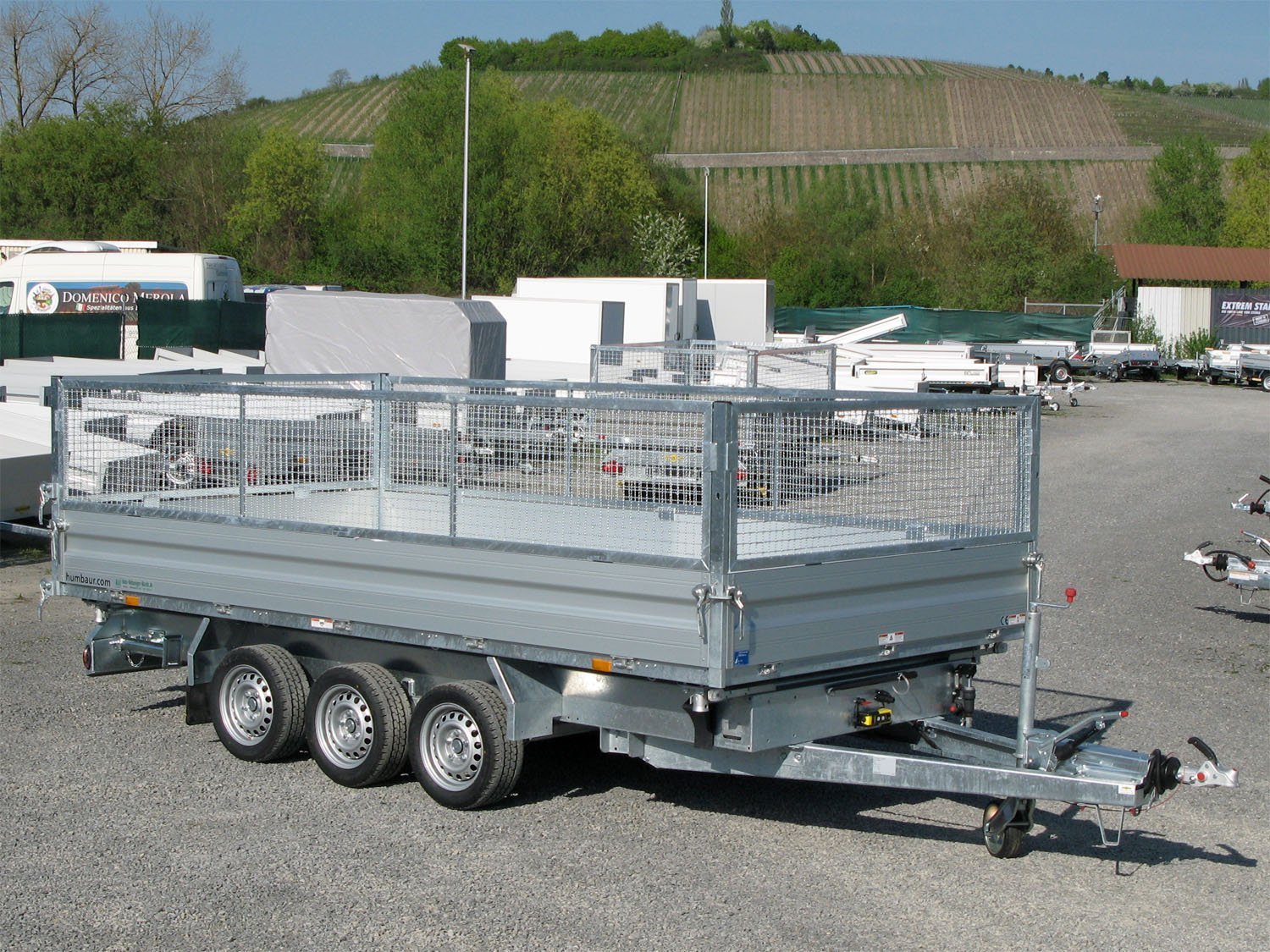 79b19f8c7ce5e7b42f625fd97dab070a.jpg Humbaur HTK 3500.41 ALU Tridem Gitteraufsatz, Rampen, Stützen – Bild 1
