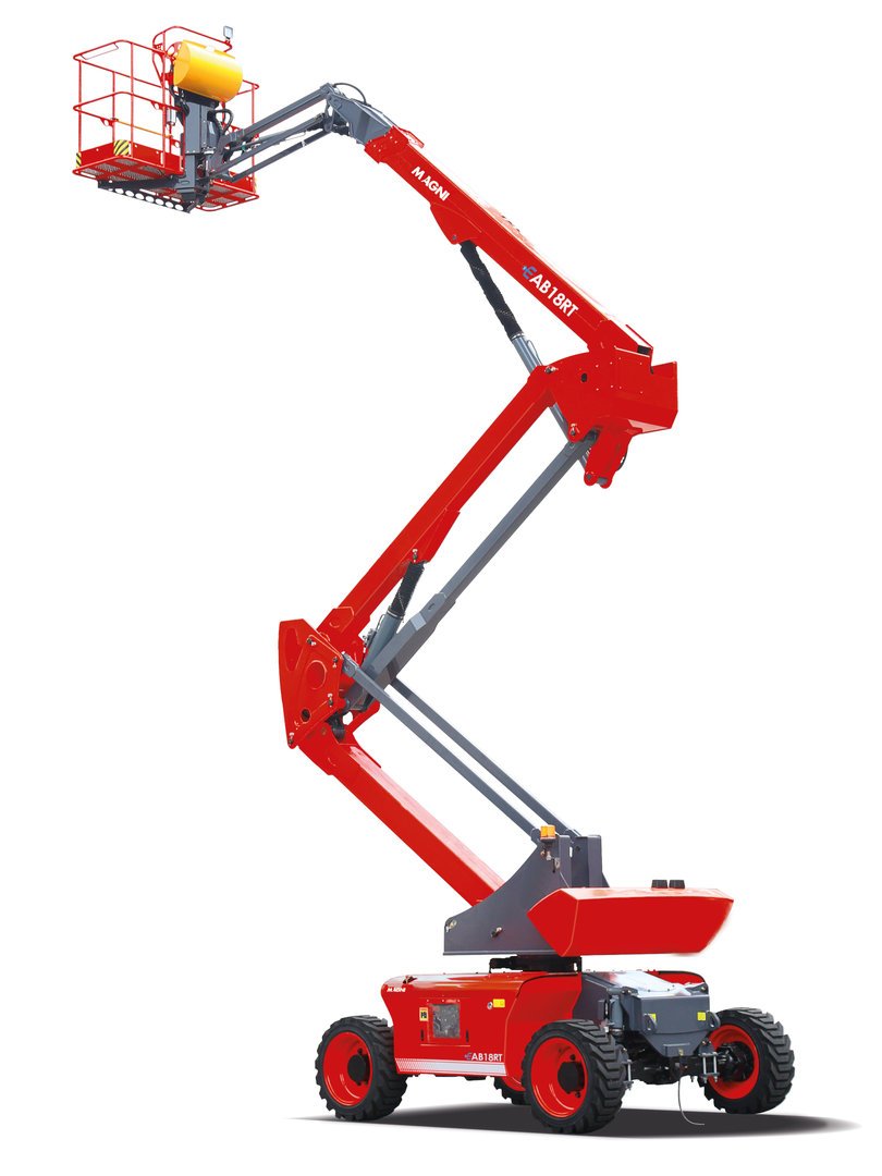 EAB18RT-copprod.jpg MAGNI EAB18RT Elektro-Gelenkteleskop-Arbeitsbühne geländegängig 18,0 mtr. – Bild 1