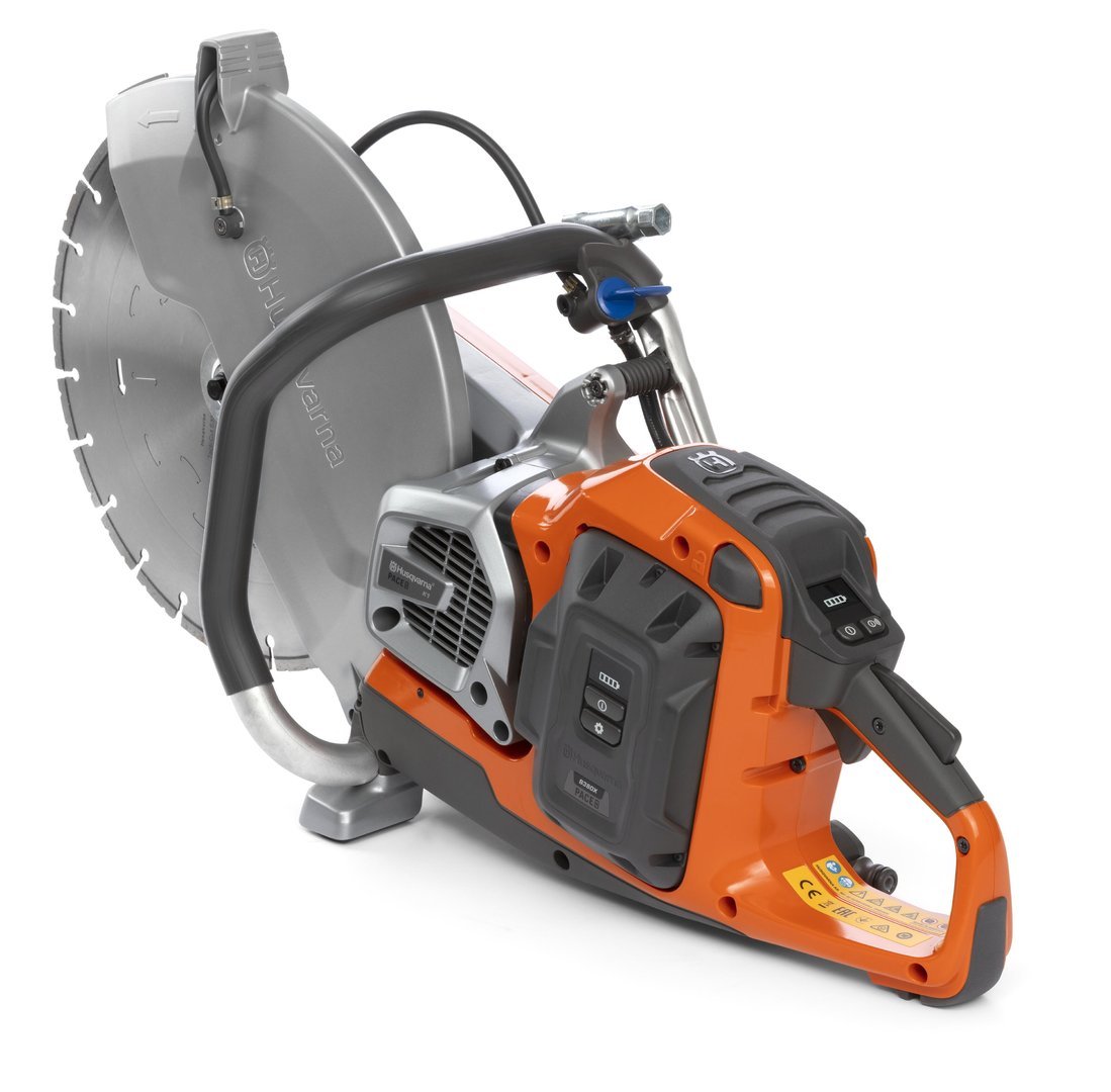K1-7-3.jpg HUSQVARNA K1 PACE Akku Trennschleifer Ø 350 mm SET MIT 2 AKKUS, LADEGERÄT, TRENNSCHEIBE & KISTE – Bild 1