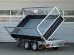 Humbaur HTK 3500.31 STAHL E-Pumpe, Gitteraufsatz, Rampen, Stützen – Bild 7