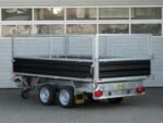 Humbaur HTK 3500.31 STAHL E-Pumpe, Gitteraufsatz, Rampen, Stützen – Bild 4