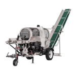 LUMAG SSA400EH-PRO/SZ | Kombi-Sägespaltmaschine Elektro + PTO - mit Förderband & Zuführförderband