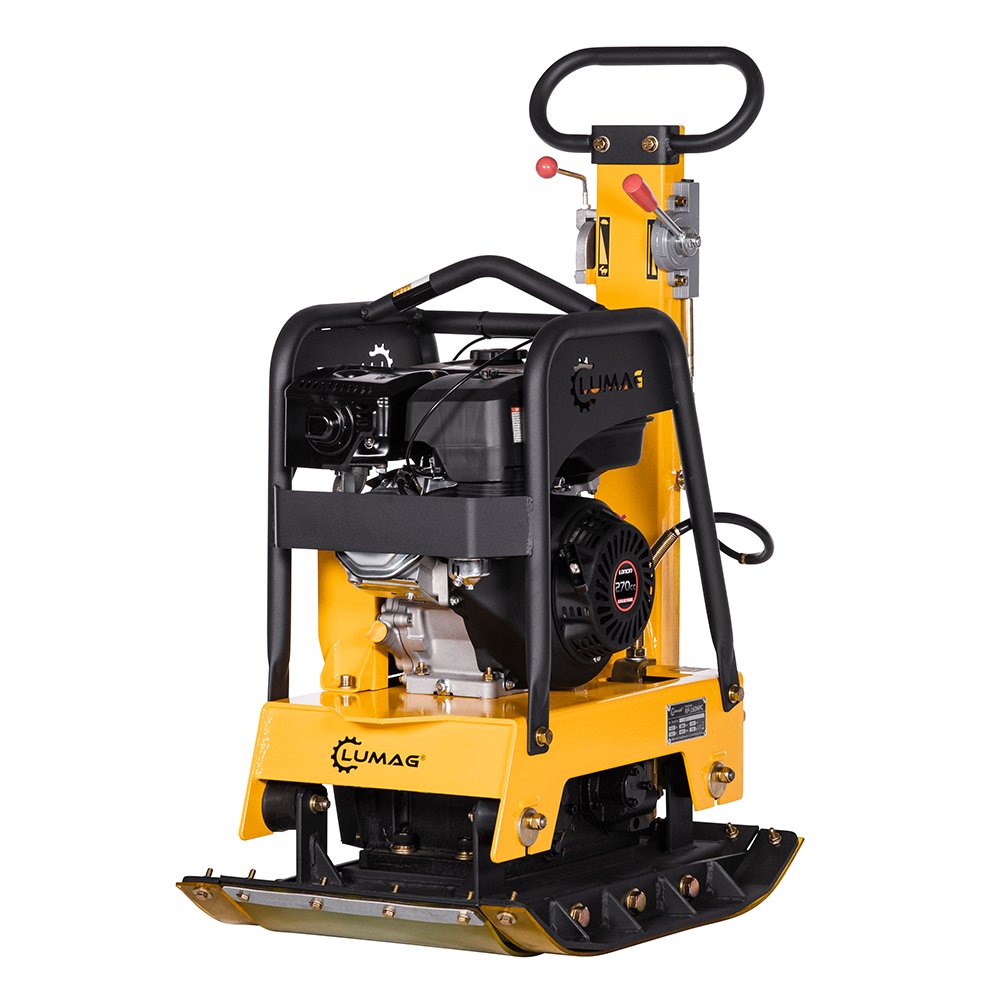 zoom-rp160hpc-2023-1.jpg LUMAG RP-160HPC - Rüttelplatte reversierbar mit 160 kg inkl. Transportfahrwerk und Gummimatte – Bild 1